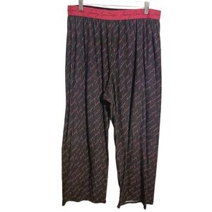 Juicy Couture | Women's Charcoal Gray and Magenta Pink Lounge Pants (Size 2X)
